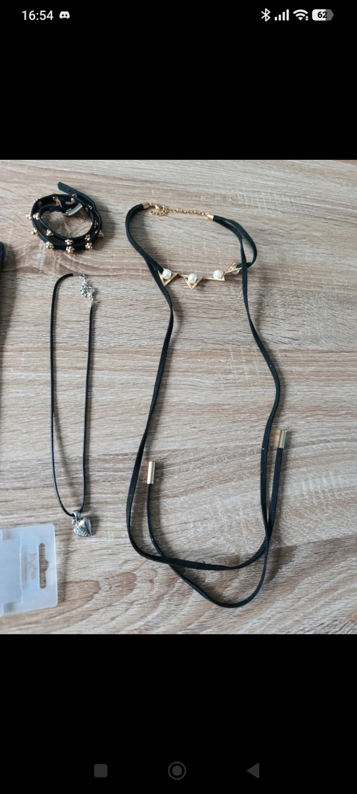 Lote de joyas fantasía mujer 6 piezas – Collares y pulseras negro y dorado – photo 7